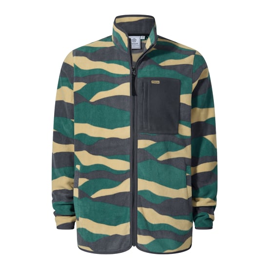 Miles Mens Microfleece Jacket - Sand Landscape Print - Image 5