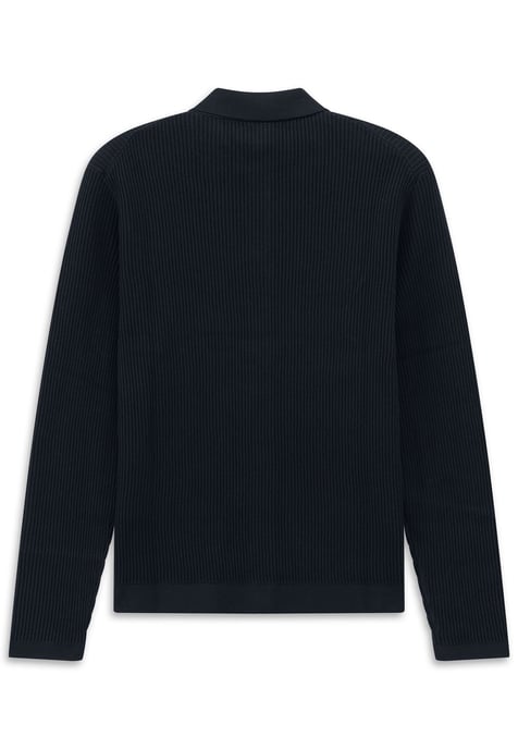 Bugatti Herren Gebreid vest met knoopsluiting en polokraag - Image 4