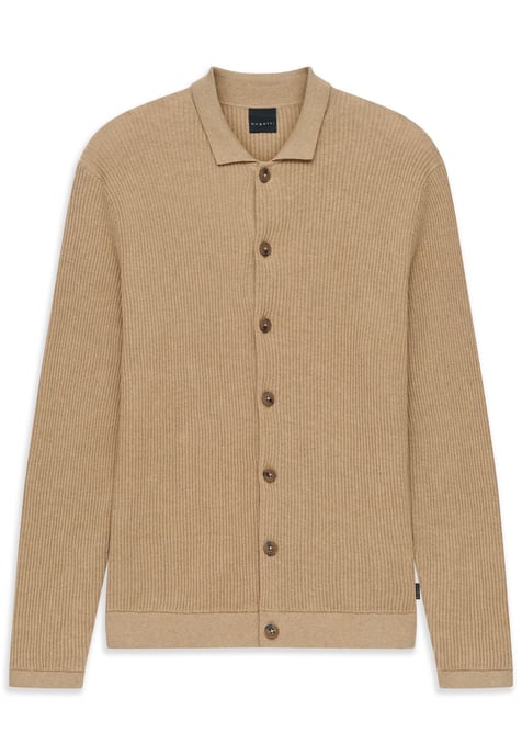 Bugatti Herren Gebreid vest met knoopsluiting en polokraag - Image 3