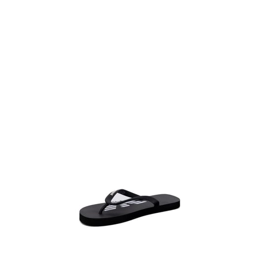 Emporio Armani Ondergoed Zwarte En Witte Rubber Flip-Flopsandalen - Image 2