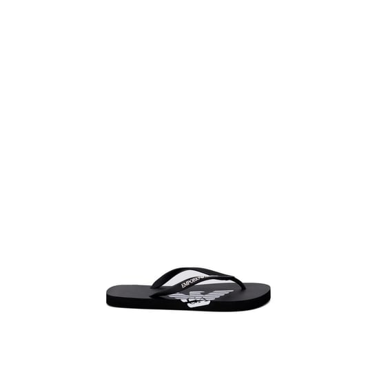 Emporio Armani Ondergoed Zwarte En Witte Rubber Flip-Flopsandalen - Image 4