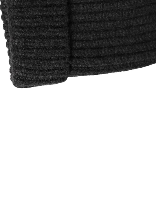 Dolce & Gabbana Black Cashmere Knitted Beanie Men Capello Hat - Image 4