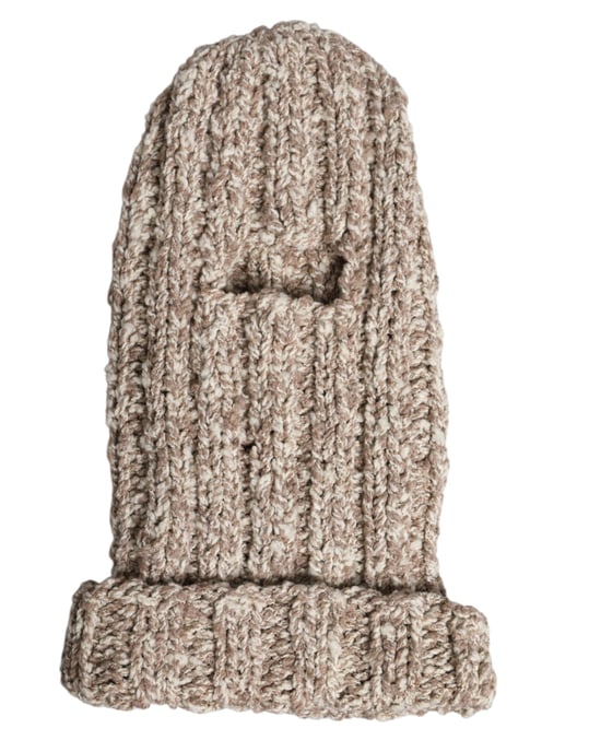 Dolce & Gabbana Beige Ullstickad Skidmask Balaclava Hatt - Image 3