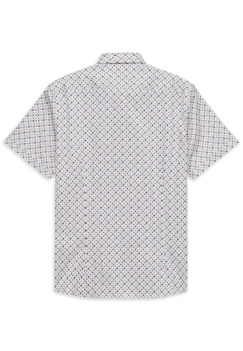 Bugatti Herren Korte mouwen overhemd elegant met all-over patroon - Image 4