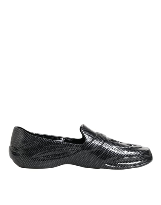 Dolce & Gabbana Zwarte Rubber Slippers Lage Sneakers Schoenen - Image 2