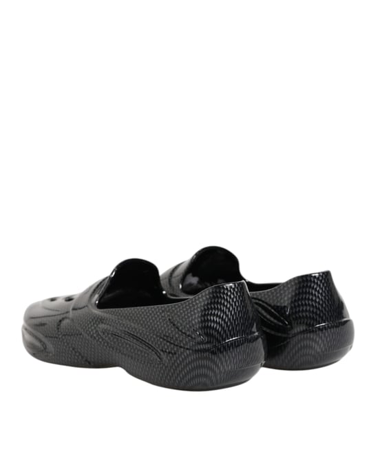 Dolce & Gabbana Zwarte Rubber Slippers Lage Sneakers Schoenen - Image 6