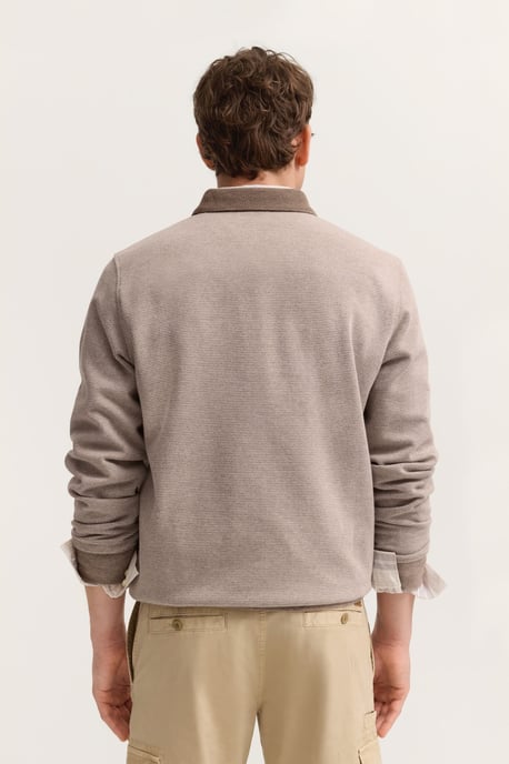 Bugatti Herren Sweatpoloshirt met drukknopen - Image 2