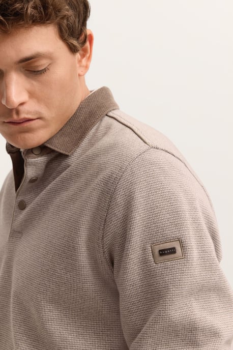 Bugatti Herren Sweatpoloshirt met drukknopen - Image 4