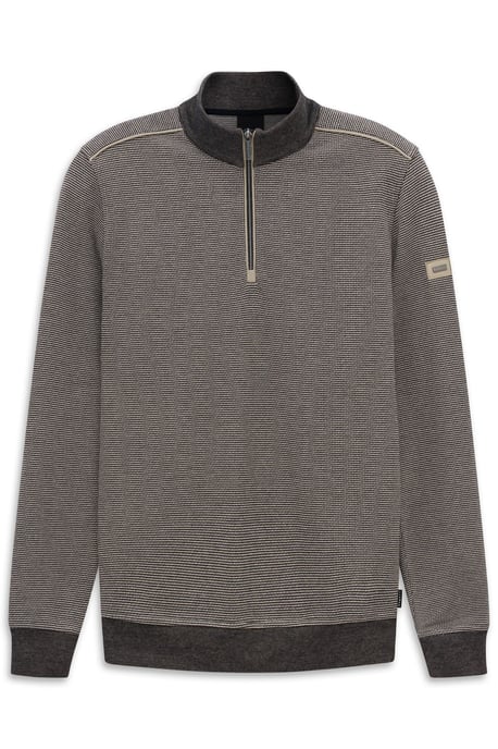 Bugatti Herren Sweat-trui in materiaalmix Modern Fit - Image 3
