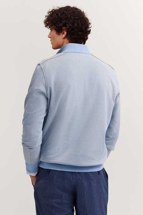 Bugatti Herren Sweat-trui in materiaalmix Modern Fit - Image 2