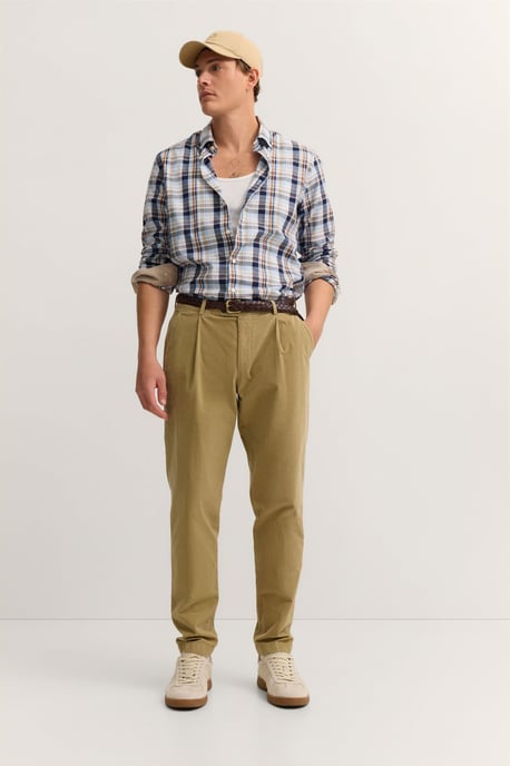 Bugatti Herren Broek met bandplooien van luxe Pima-katoen, fijn corduroy - Image 4