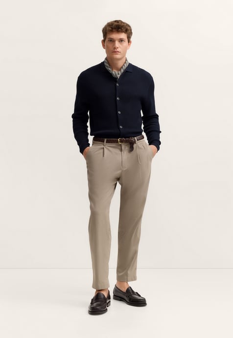 Bugatti Herren Chino van katoenmix met stretch - Image 5