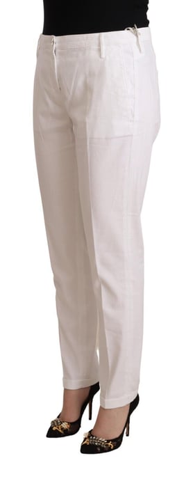 Jacob Cohen Witte Midden Taille Tapered Birgitte Broek - Image 2