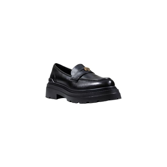 PINKO Zwarte Leren Platform Hakken - Image 2