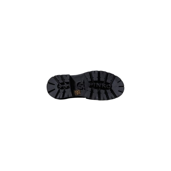 PINKO Zwarte Leren Platform Hakken - Image 5