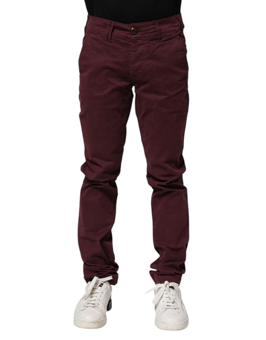 CYCLE Mörkröd Bomullsstretch Slim Fit Herr Denimjeans - Image 2