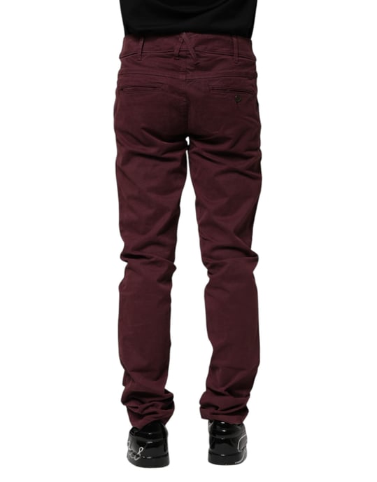 CYCLE Mörkröd Bomullsstretch Slim Fit Herr Denimjeans - Image 4
