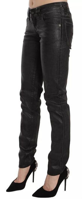 John Galliano Zwarte Gewassen Lage Taille Regular Fit Spijkerbroek - Image 2