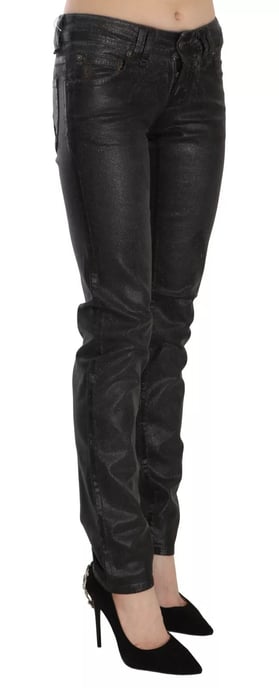 John Galliano Zwarte Gewassen Lage Taille Regular Fit Spijkerbroek - Image 3