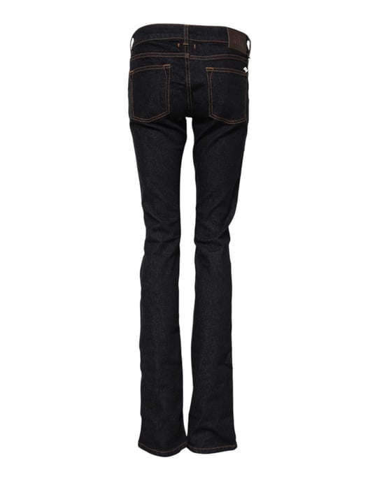 GF Ferre Donkerblauwe Katoenen Halflange Skinny Denim Jeans - Image 3