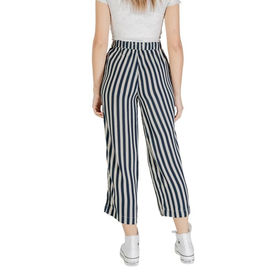 ICHI Blauwe Viscose Cropped Broek - Image 2