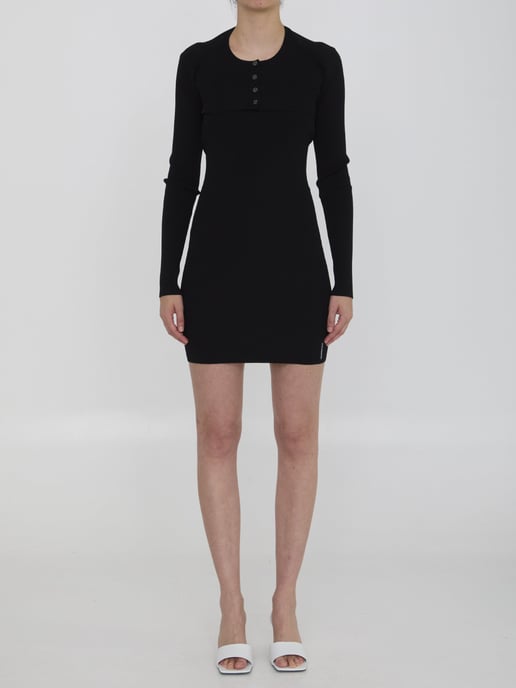 Twin-set jurk met kortemouwen cardigan - Image 1