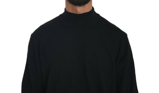 MILA SCHÖN Svart Turtleneck Pullovertopp i Jungfrulig Ull - Image 2
