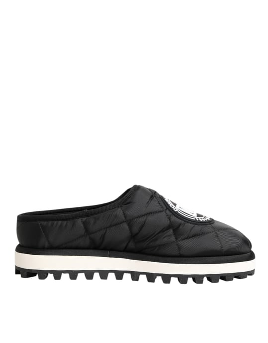 Dolce & Gabbana Zwarte Nylon Lage Slip-On Sneakerschoenen - Image 2