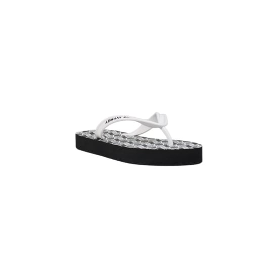 Armani Exchange Zwart-Witte Rubber Flip-Flops Sandalen - Image 2