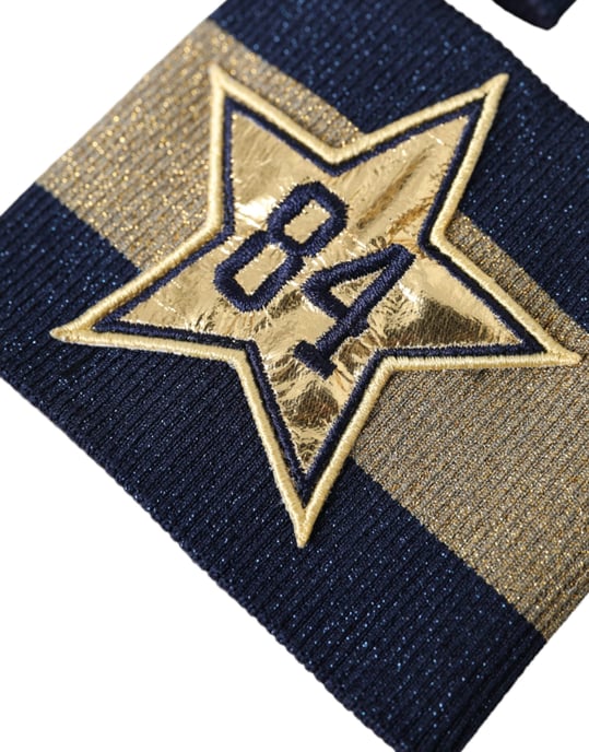 Dolce & Gabbana Black Gold Logo Star 84 Viskosarmband - Image 5