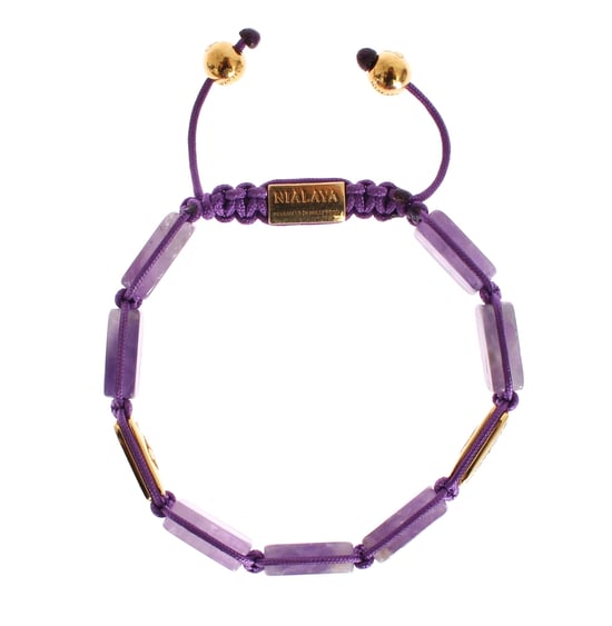 Nialaya CZ Amethist 18K Goud 925 Armband - Image 2