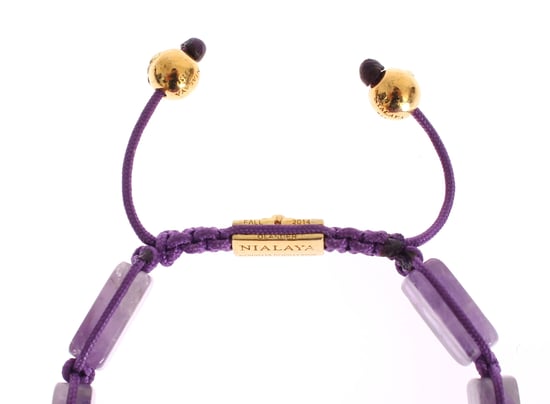 Nialaya CZ Amethist 18K Goud 925 Armband - Image 4