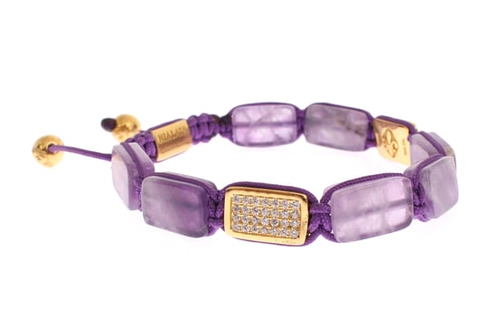 Nialaya CZ Amethist 18K Goud 925 Armband - Image 6