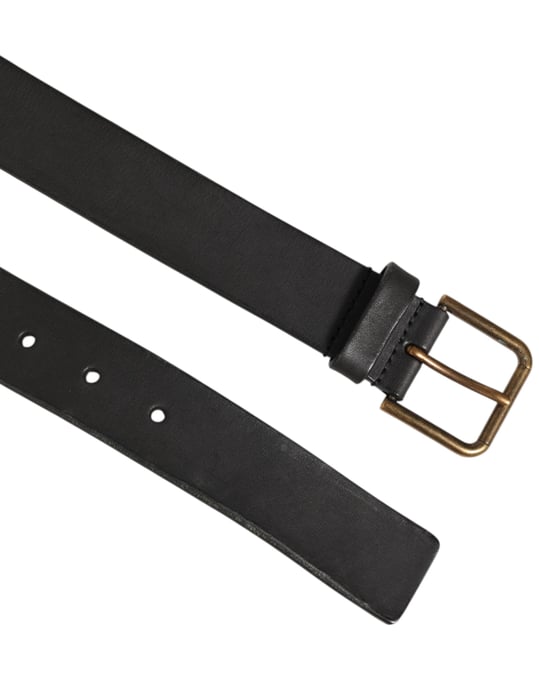 Dolce & Gabbana Zwarte Leren Metalen Gesp Klassieke Herenriem - Image 4