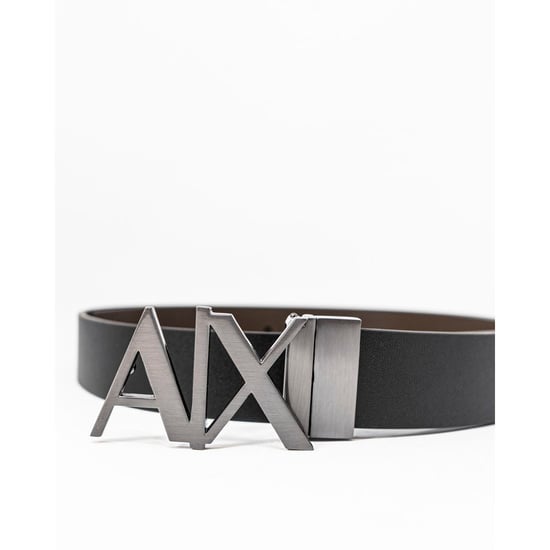 Armani Exchange Zwarte Leren Regular Riem - Image 2