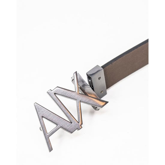Armani Exchange Zwarte Leren Regular Riem - Image 5