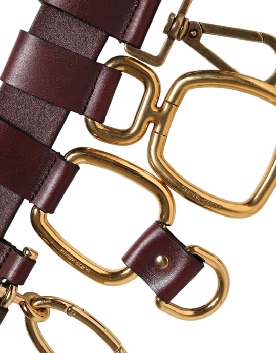 Dolce & Gabbana Brun Nyckelring Klämfäste Spännbälte - Image 5