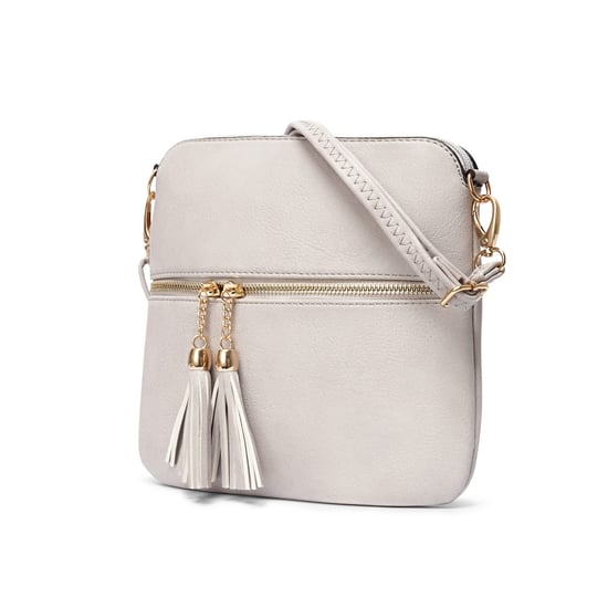 Women's Crossbody Bag in Light Grey - Image 3