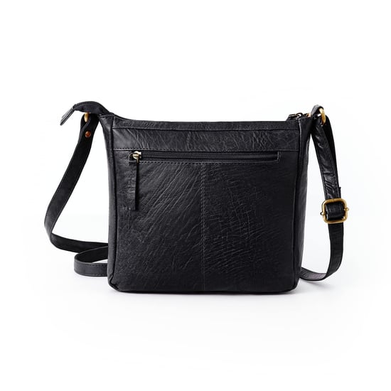 Women's Genuine Leather Crossbody Bag in Black - Image 4