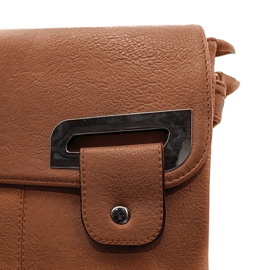 Women's Crossbody Bag Messenger Shoulder Bag in Brown - Image 4