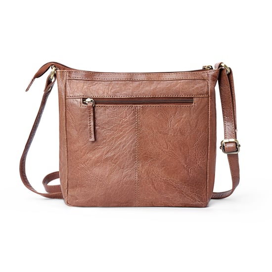Women's Genuine Leather Crossbody Bag in Tan - Image 5