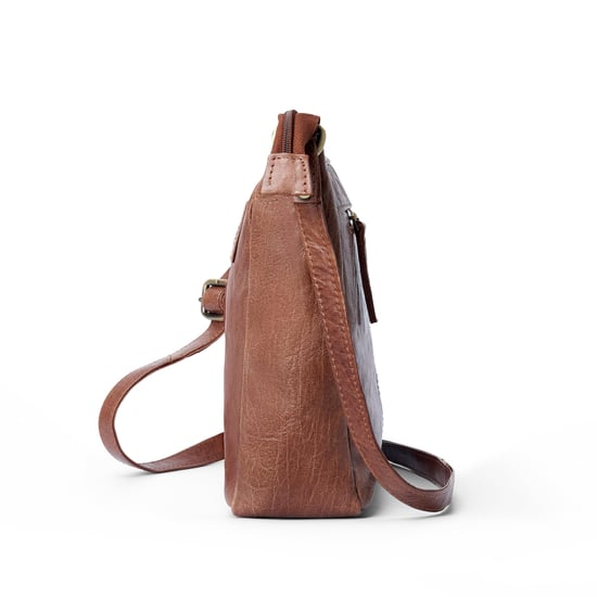 Women's Genuine Leather Crossbody Bag in Tan - Image 6