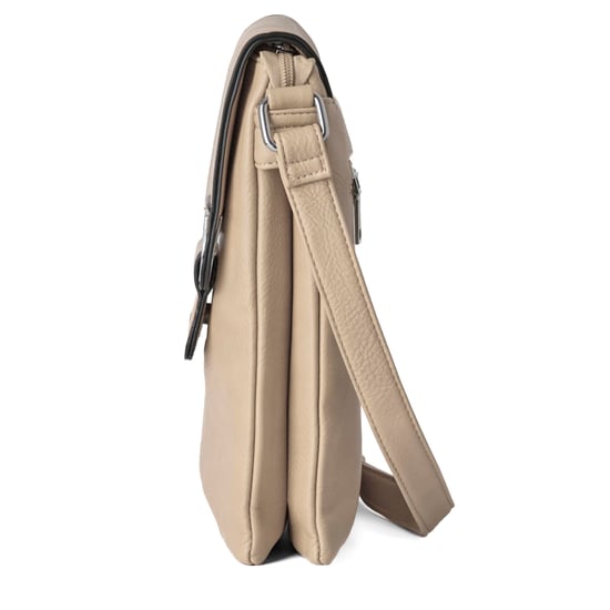 Women's Crossbody Bag Messenger Shoulder Bag in Beige - Image 5