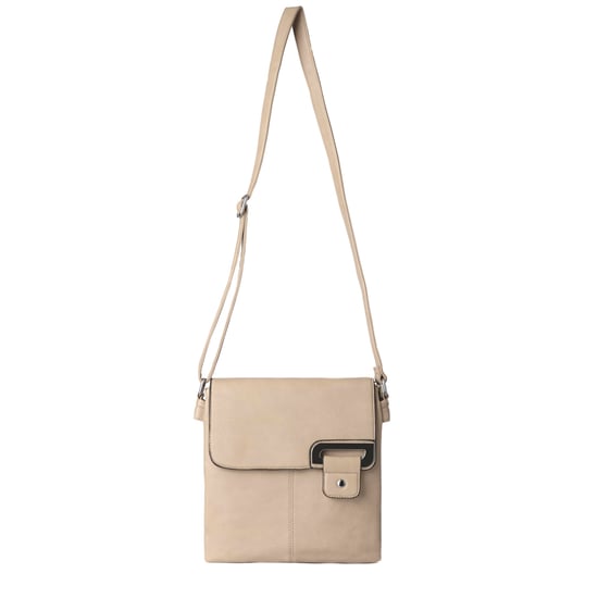 Women's Crossbody Bag Messenger Shoulder Bag in Beige - Image 6