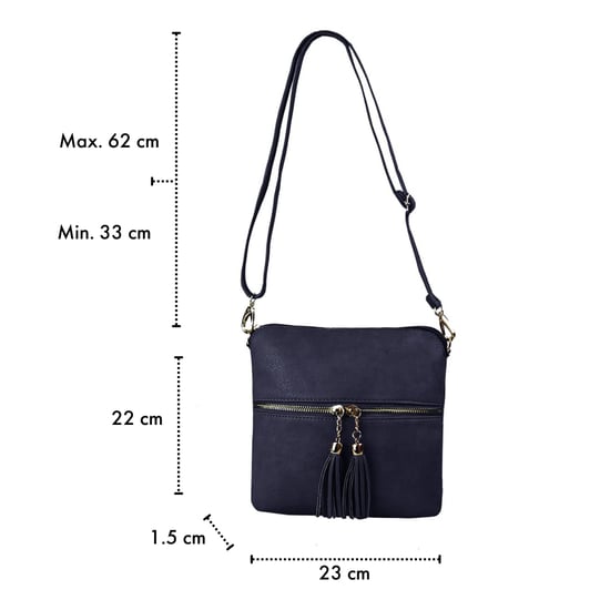 Women's Crossbody Bag in Navy - Image 4