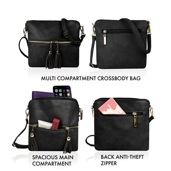 Women's Crossbody Bag in Black - Image 2