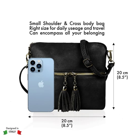 Women's Crossbody Bag in Black - Image 6