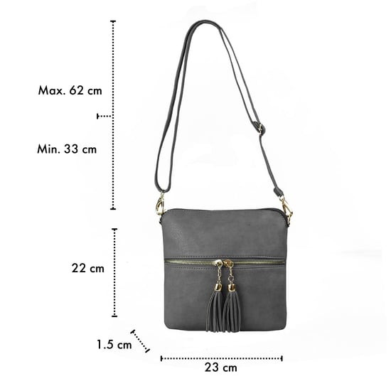Women's Crossbody Bag in Grey - Image 4