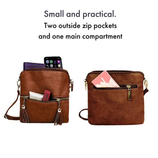 Women's Crossbody Bag in Brown - Image 2
