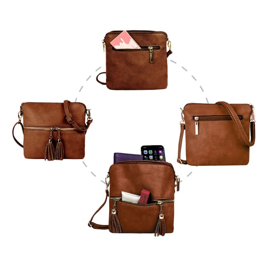 Women's Crossbody Bag in Brown - Image 3